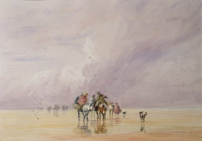 Crossing Lancaster Sands by David Cox